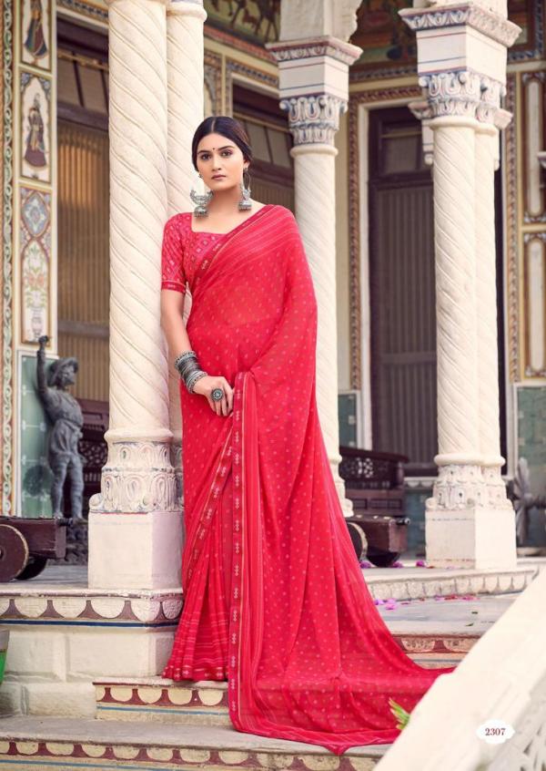 Kashvi Rangrez Fancy Wear Georgette Designer Saree Collection